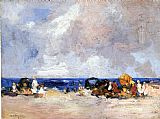 Edward Henry Potthast A Day at the Beach painting